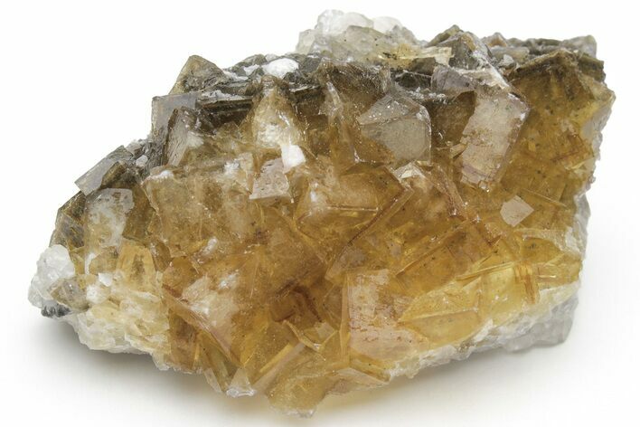 Gemmy, Yellow, Cubic Fluorite Crystals - Spain #219038